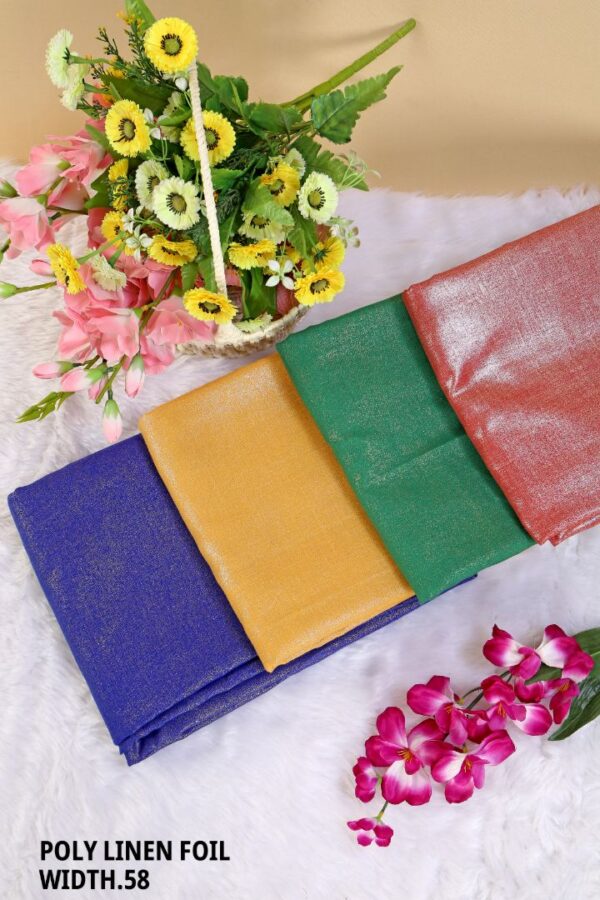 292A0008 Poly Linen Foil Width''58'' Poly Linen Foil Width 58"