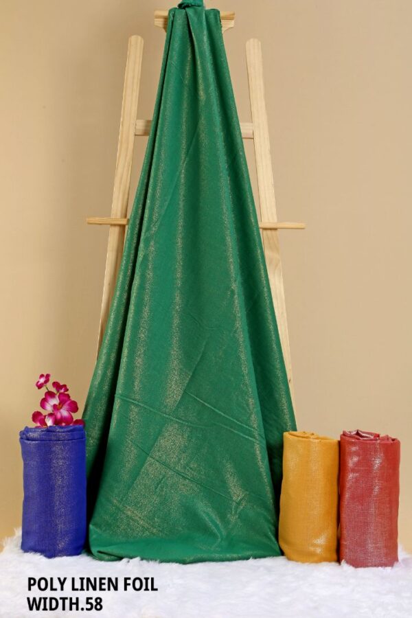 292A0013 Poly Linen Foil Width''58'' Poly Linen Foil Width 58"