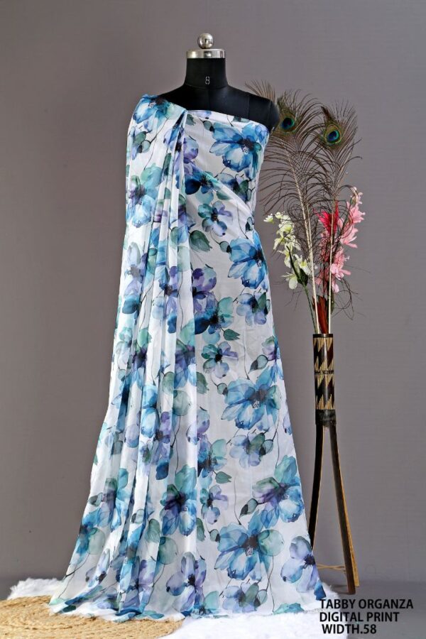 Tabby Organza Digital Print Width 58"