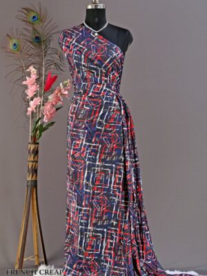 French Creap Digital Print Width 58"